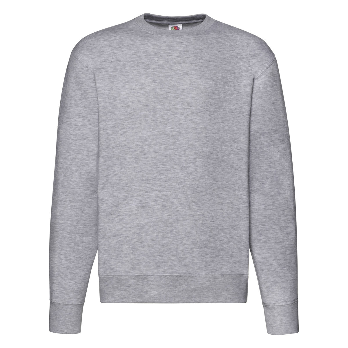 Mens Premium Set In Sweat 62154 - Heather Grey - Customisable Sweatshirts