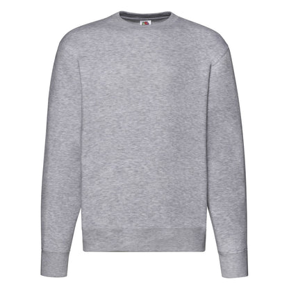 Mens Premium Set In Sweat 62154 - Heather Grey - Customisable Sweatshirts