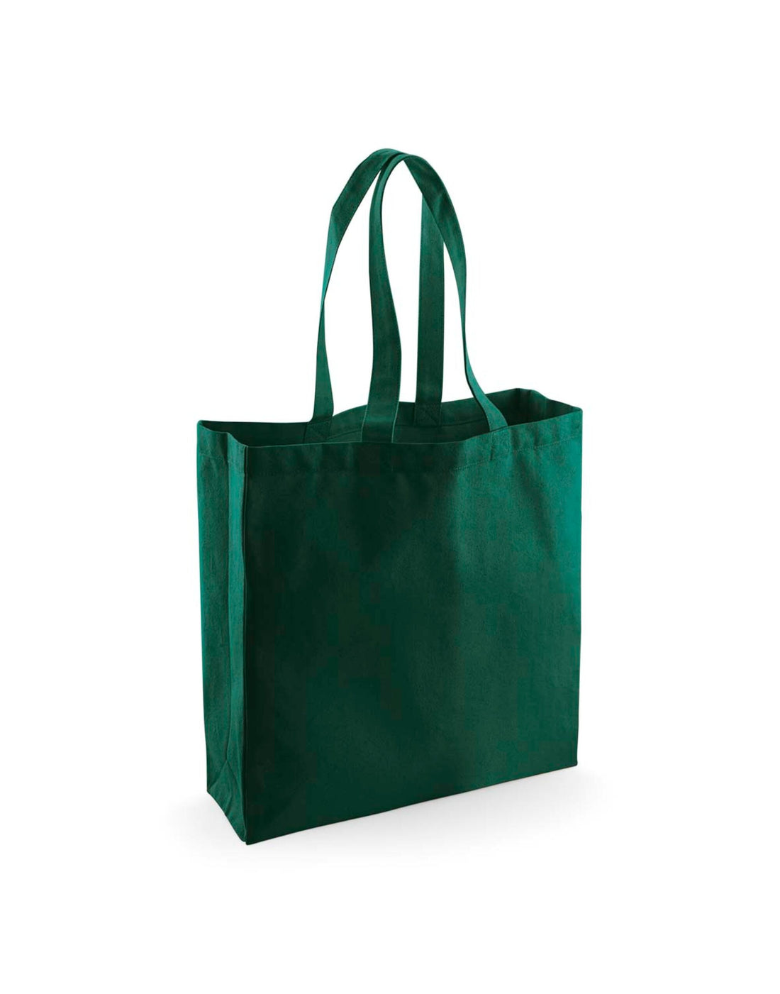 Westford Mill FT Cotton Classic Shopper w623 - Bottle Green O S - Customisable Bags