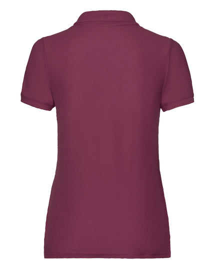FOTL Ladies 65/35 Polo 63212 - Burgundy - Customisable Polos