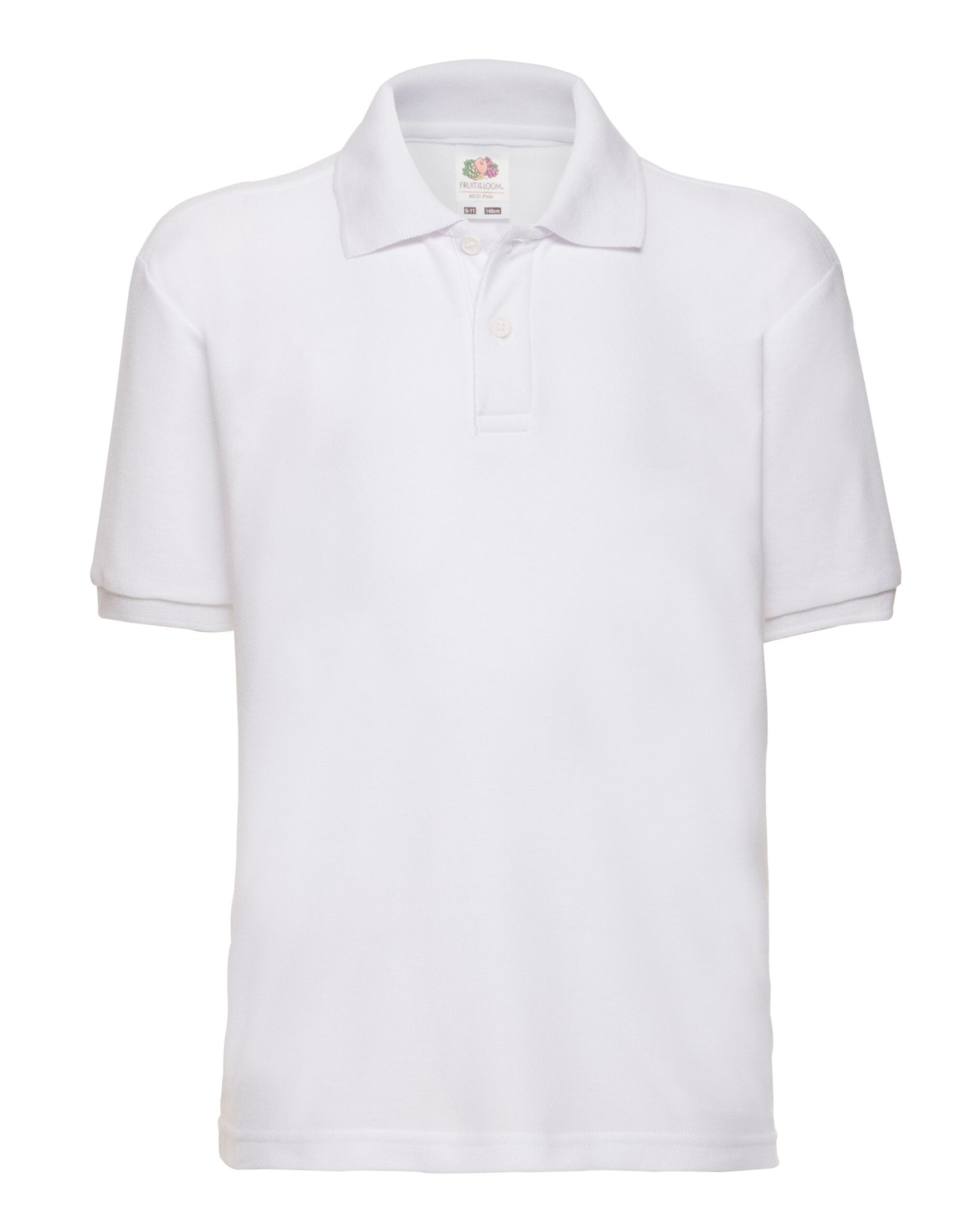 Kids 65/35 Polycotton Polo Shirt – 63417 - White - Customisable Polos