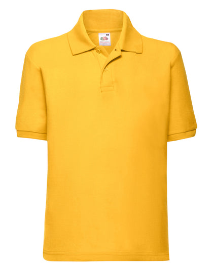 Kids 65/35 Polycotton Polo Shirt – 63417 - Sunflower - Customisable Polos