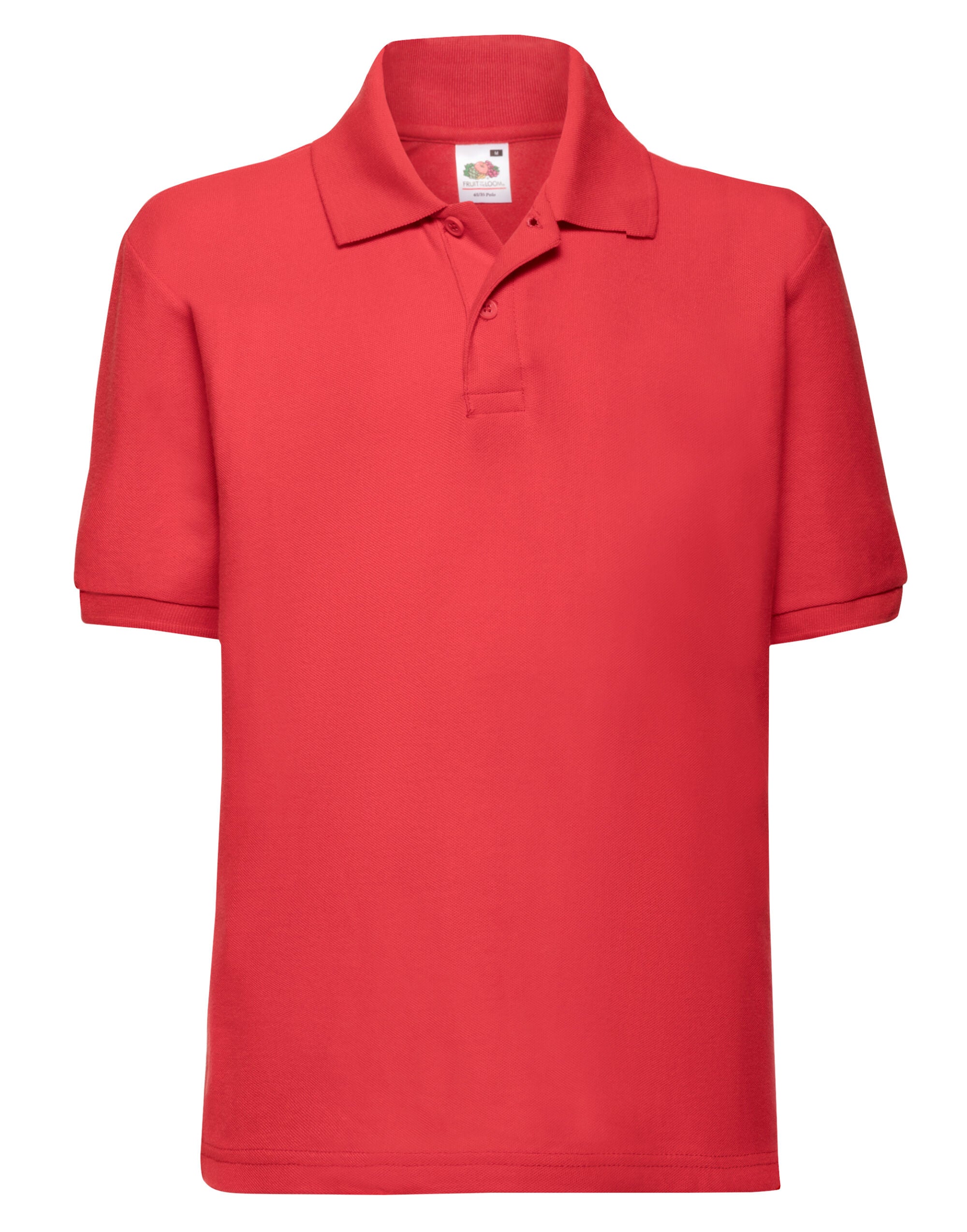 Kids 65/35 Polycotton Polo Shirt – 63417 - Red - Customisable Polos