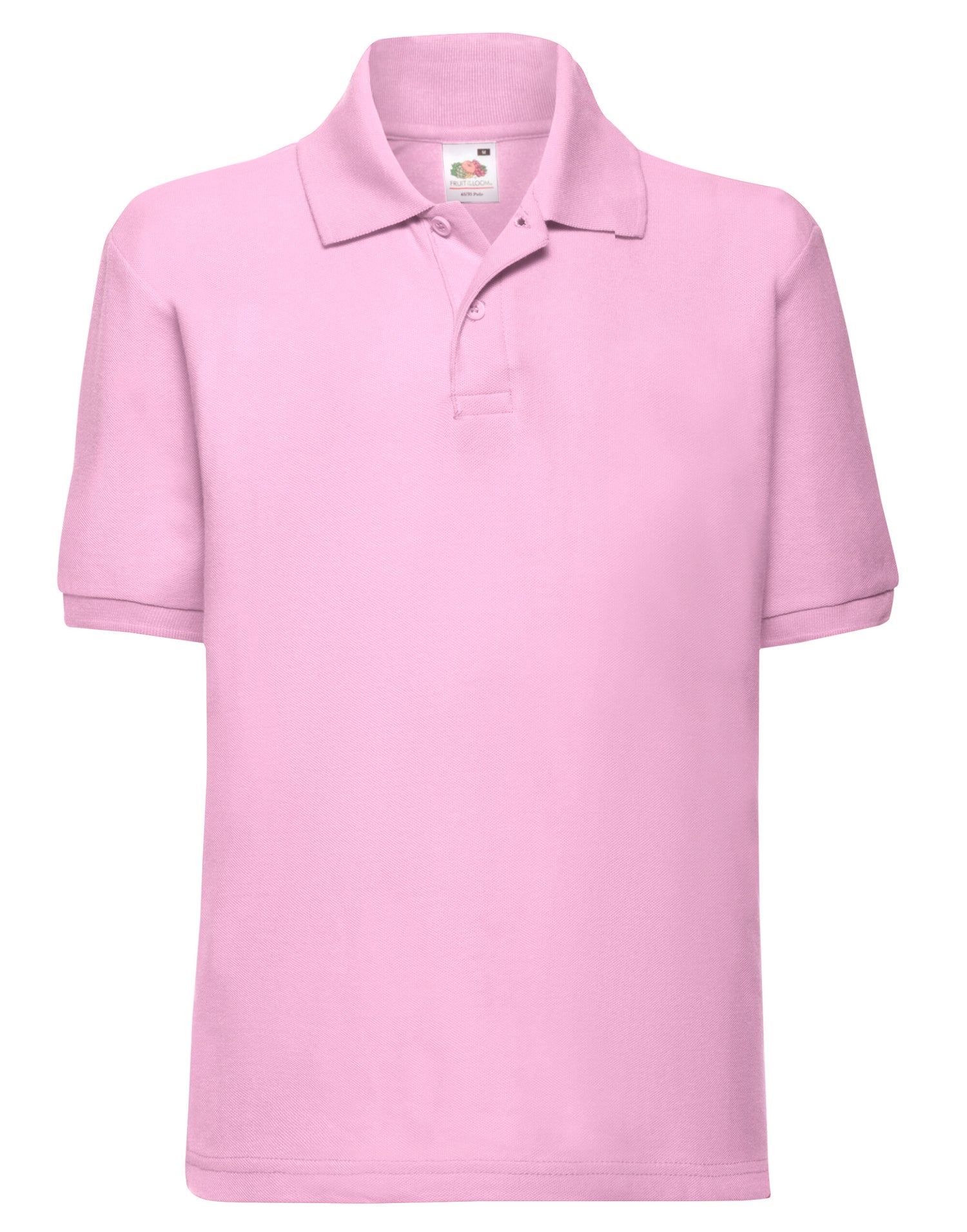Kids 65/35 Polycotton Polo Shirt – 63417 - Light Pink - Customisable Polos