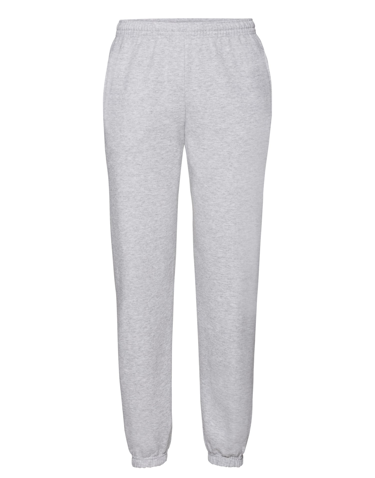Mens Classic Elastic Cuff Jog Pants 64026 - Heather Grey - Customisable Joggers