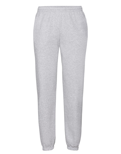 Mens Classic Elastic Cuff Jog Pants 64026 - Heather Grey - Customisable Joggers