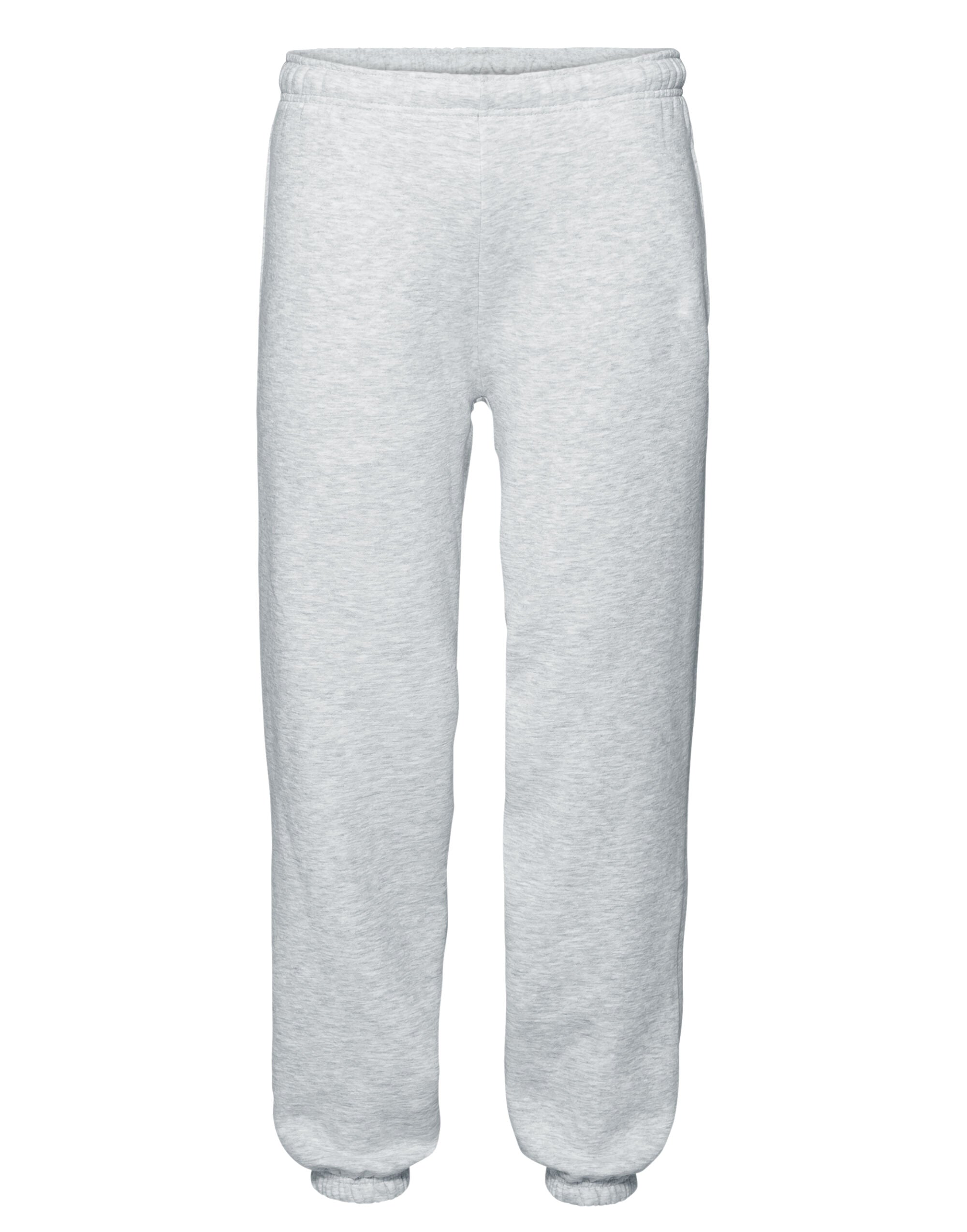 Mens Premium Elastic Cuff Jog Pants 64040 - Heather Grey - Customisable Joggers