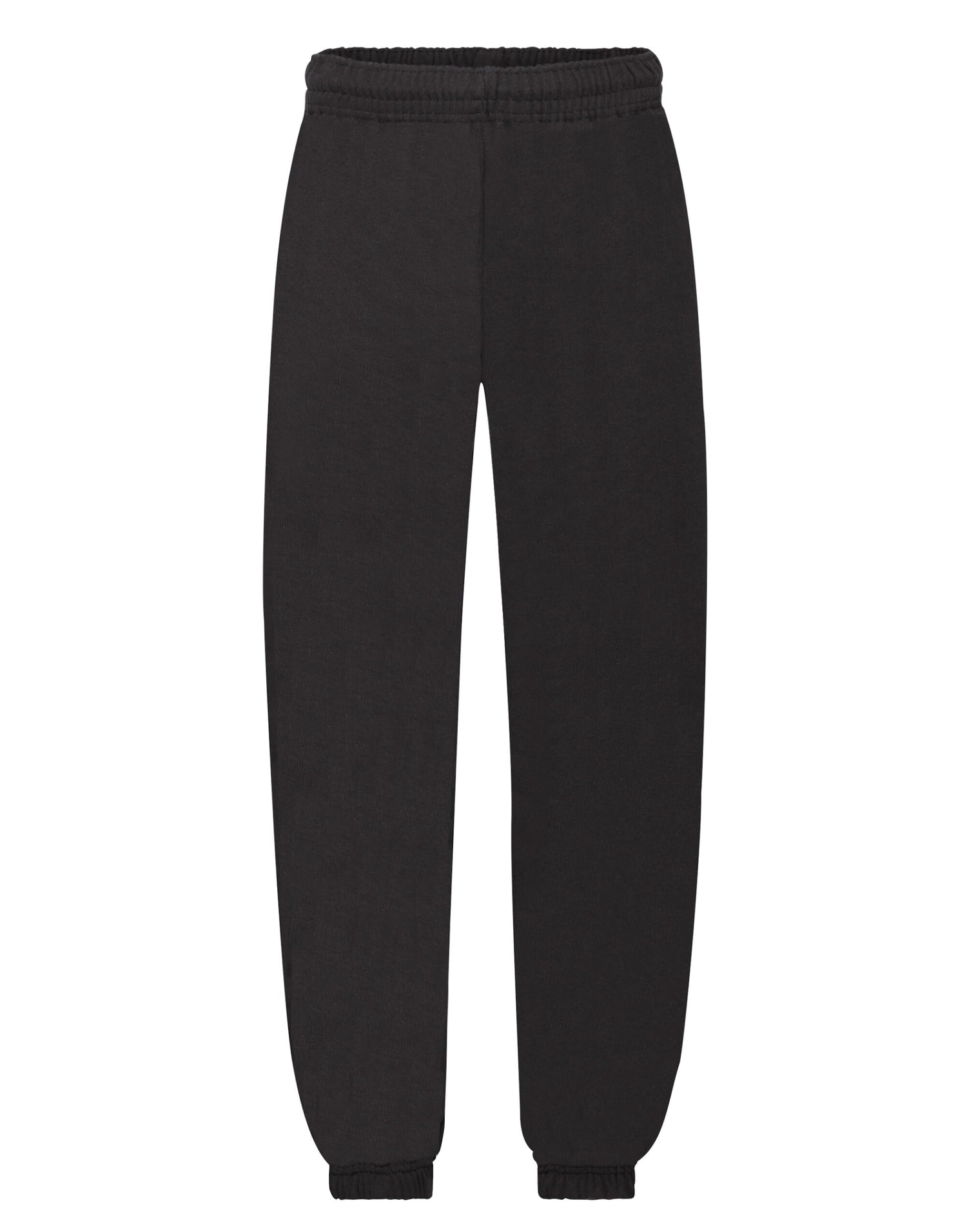 Kids Classic Elastic Cuff Jog Pants 64051 - Black - Customisable Joggers