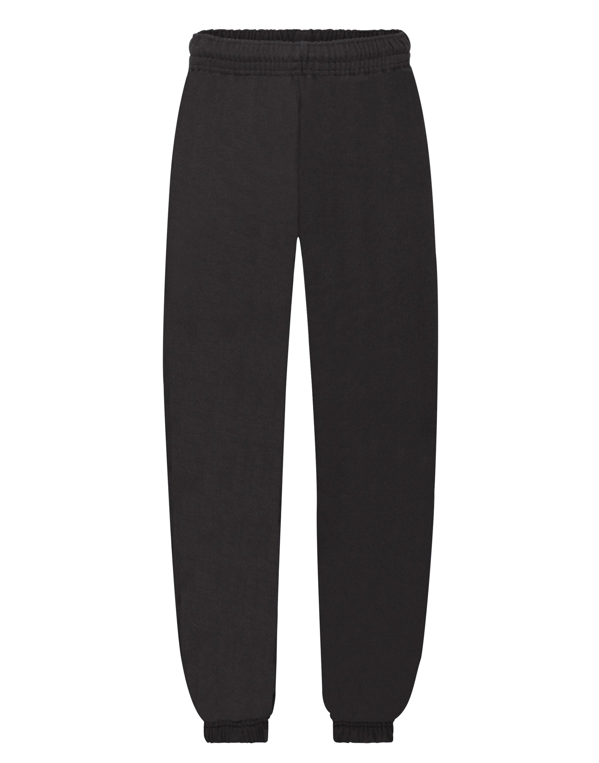 Kids Classic Elastic Cuff Jog Pants 64051 - Black - Customisable Joggers
