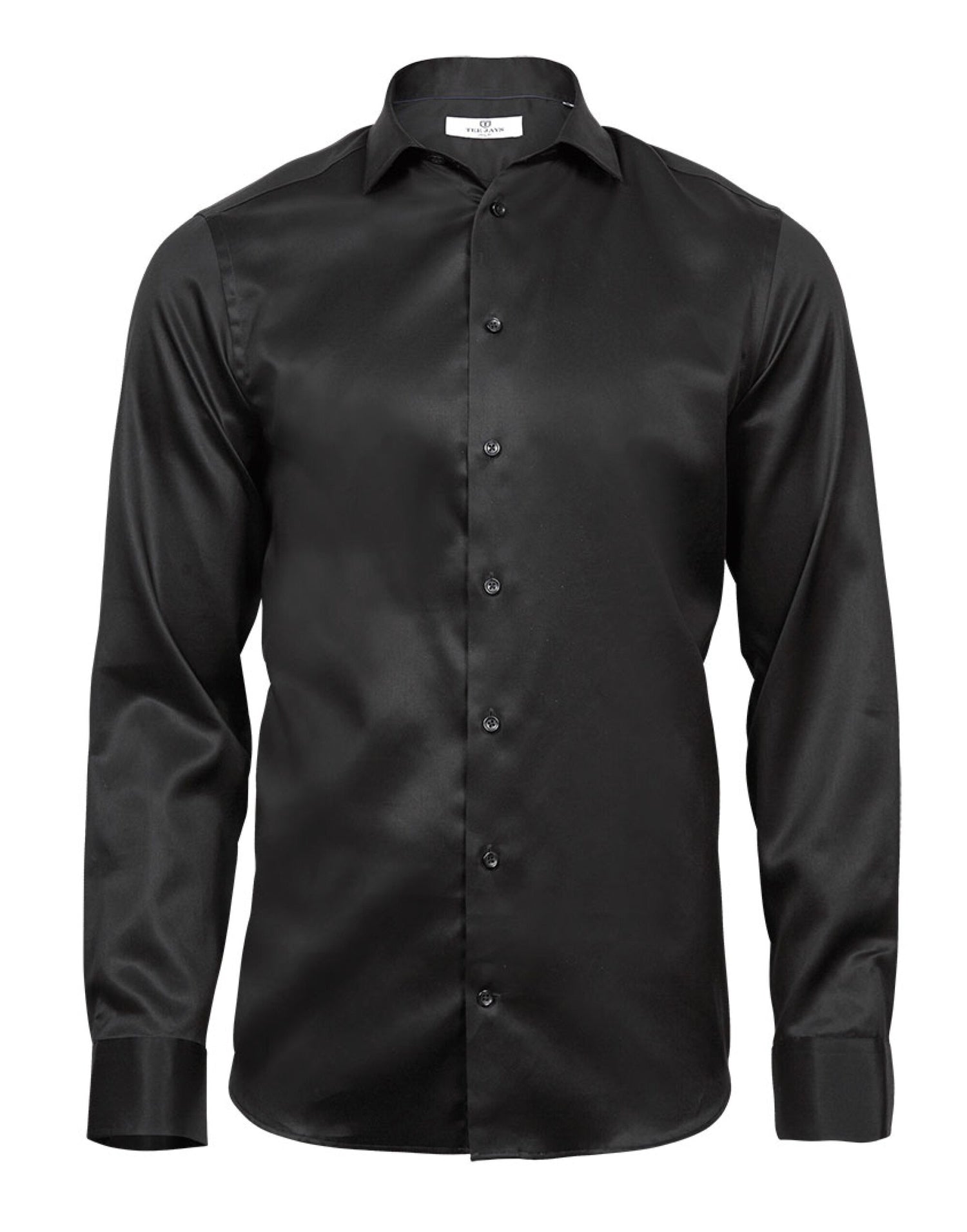 Tee Jays Mens Luxury Shirt Slim Fit TJ4021 - Black - Customisable Shirts