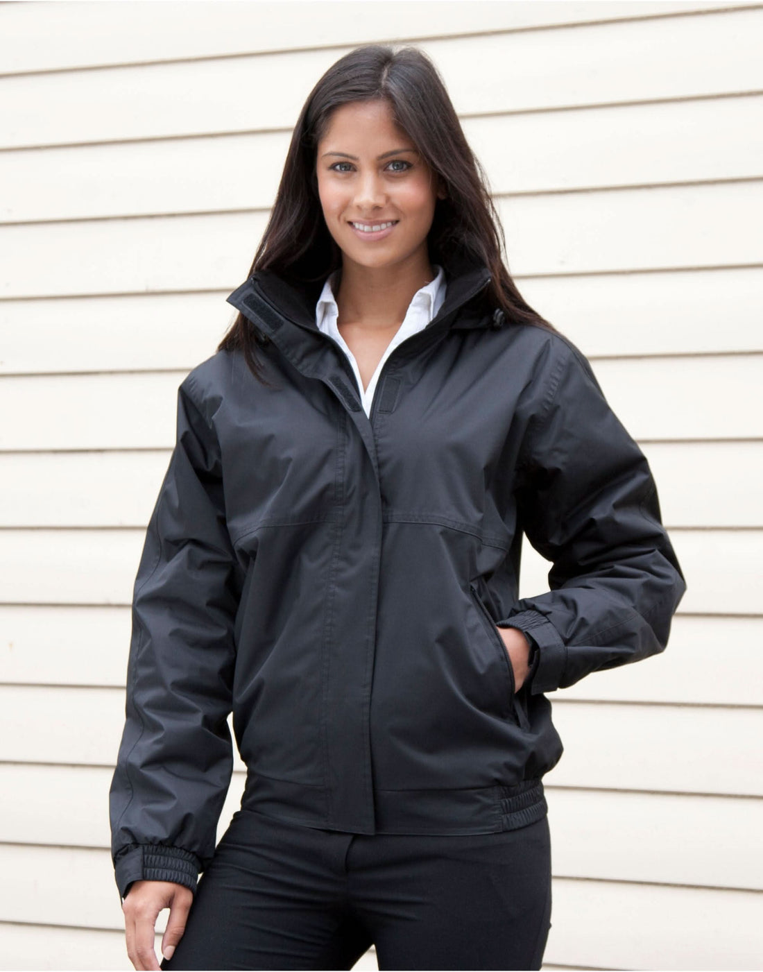 Core Ladies Channel Jacket R221F - Black XL - Customisable Jacket
