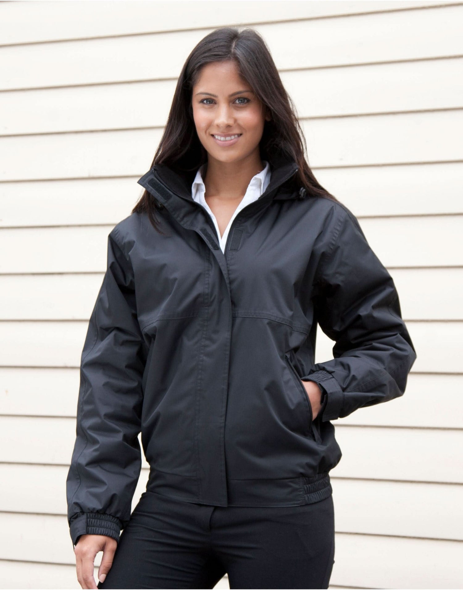 Core Ladies Channel Jacket R221F - Black XL - Customisable Jacket