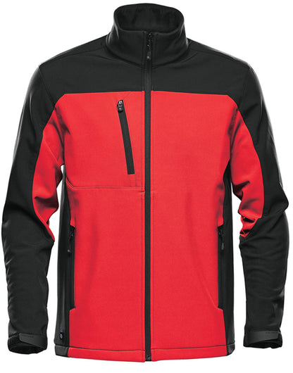 Stormtech Mens Cascades Softshell 3 - Red Black - Customisable Jacket