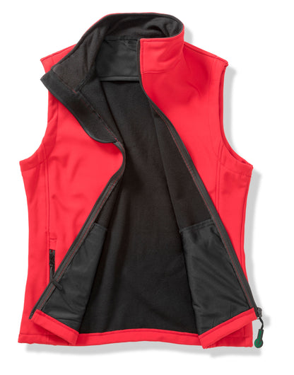 Result Core Lady Printable Sshell BWarm R232F - Red Black - Customisable Jacket
