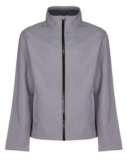 12 x Regatta Ablaze Softshell Jackets + Free Logo - TRA628 - Rock Grey Black - Customisable Bundle