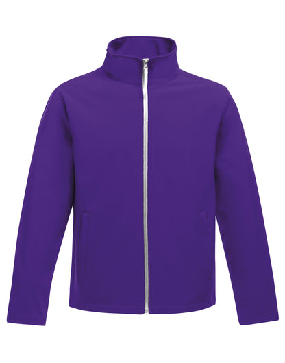 12 x Regatta Ablaze Softshell Jackets + Free Logo - TRA628 - Vibrant Purple White - Customisable Bundle