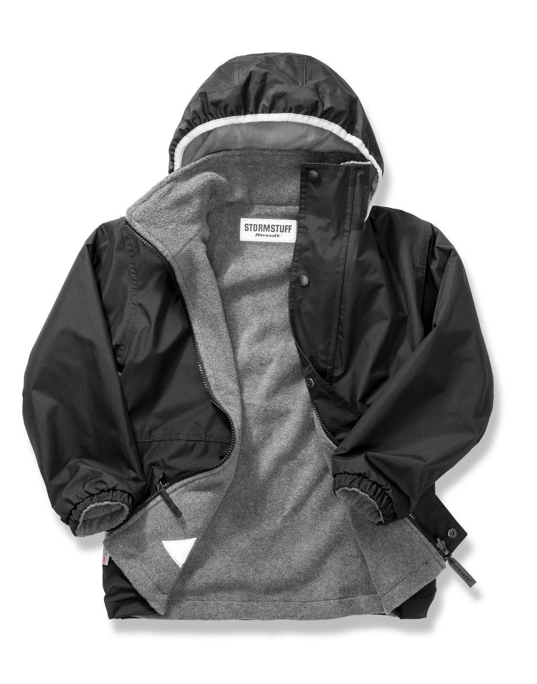 Result Junior Stormdri Jacket R160JY - Black Grey - Customisable Jacket