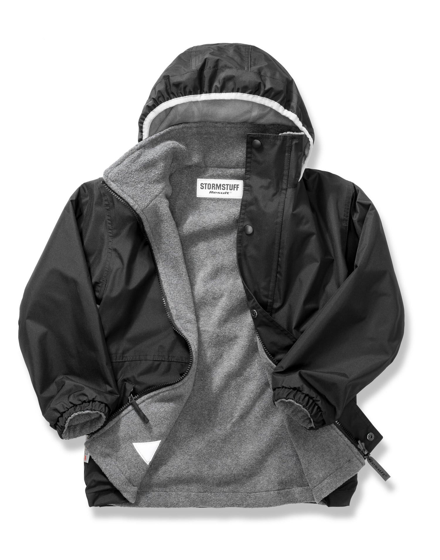 Result Junior Stormdri Jacket R160JY - Black Grey - Customisable Jacket