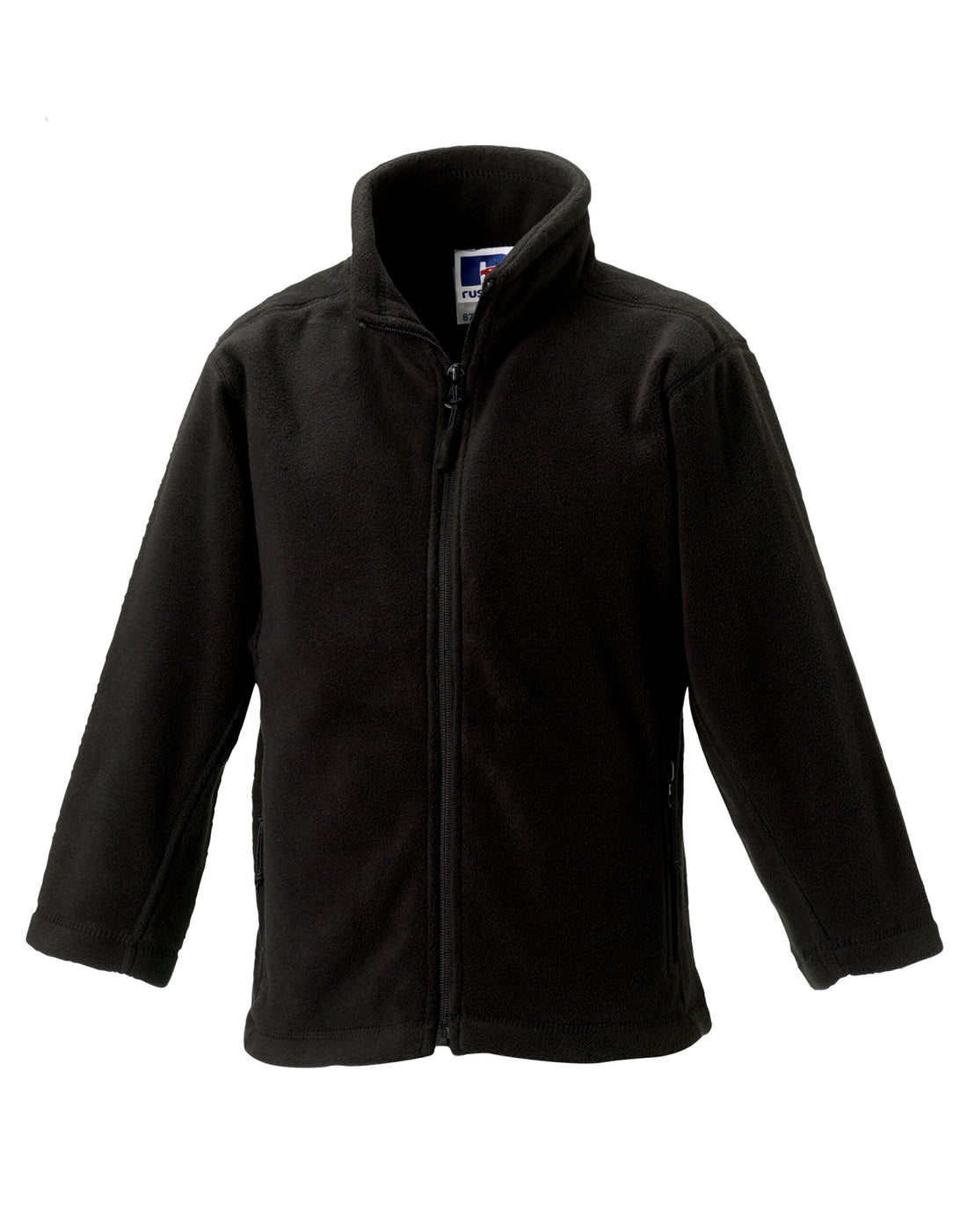 Russell Kids Full Zip Outdoor Fleece 8700B - Black - Customisable Fleece
