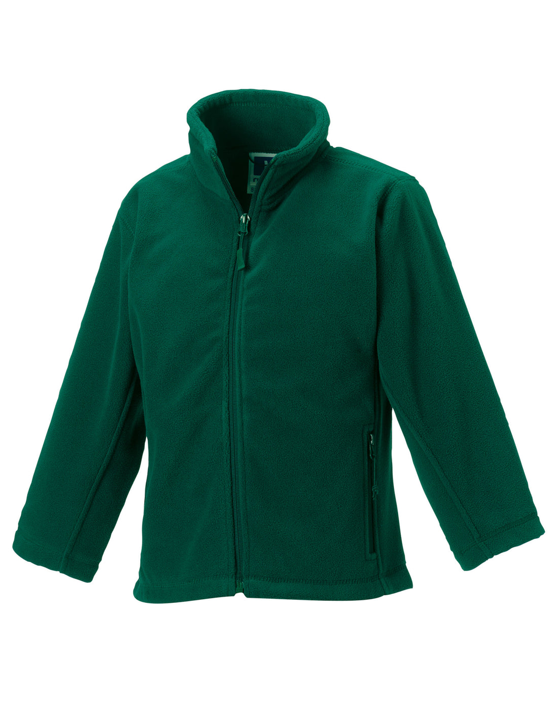 Russell Kids Full Zip Outdoor Fleece 8700B - Bottle Green - Customisable Fleece