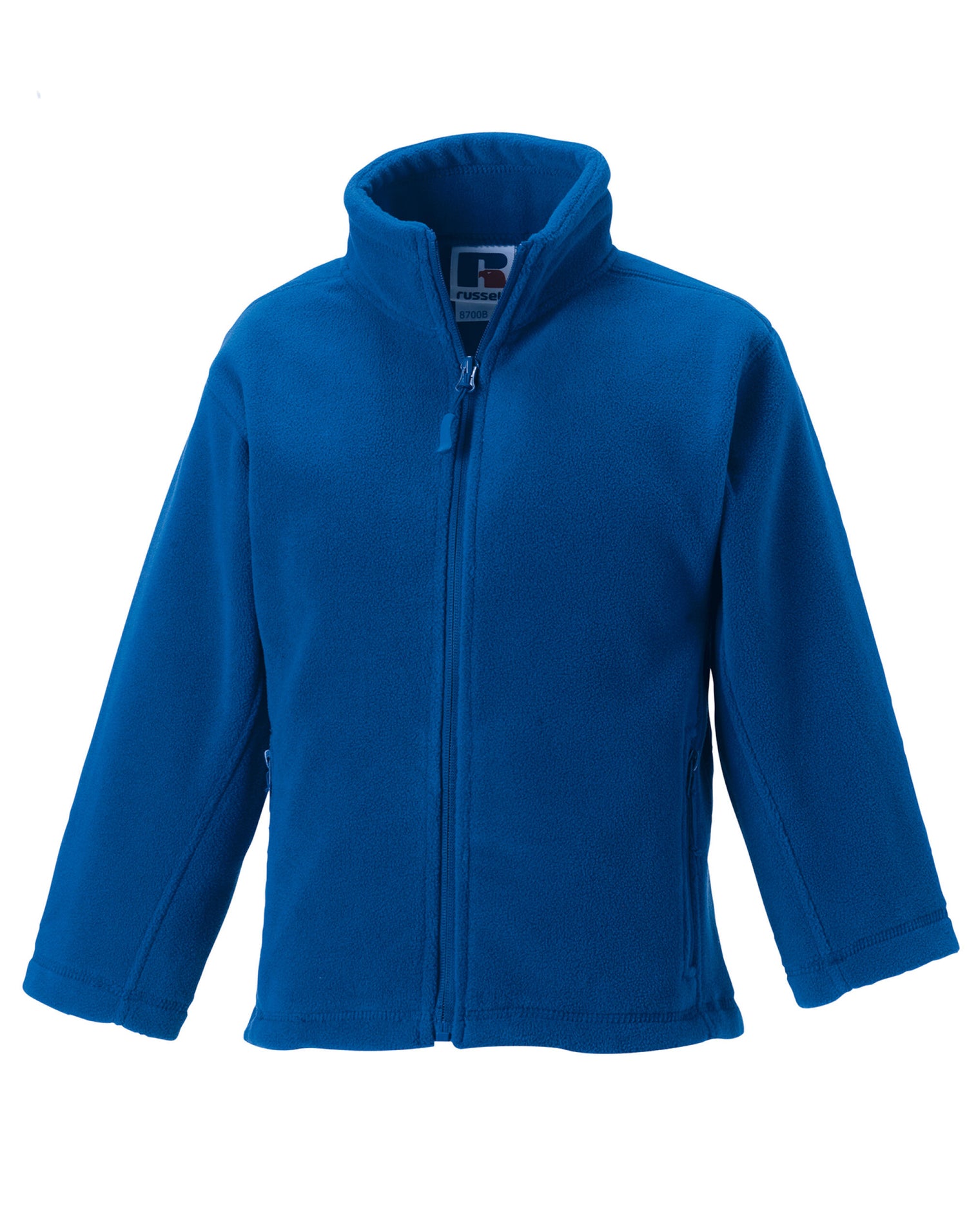 Russell Kids Full Zip Outdoor Fleece 8700B - Bright Royal - Customisable Fleece