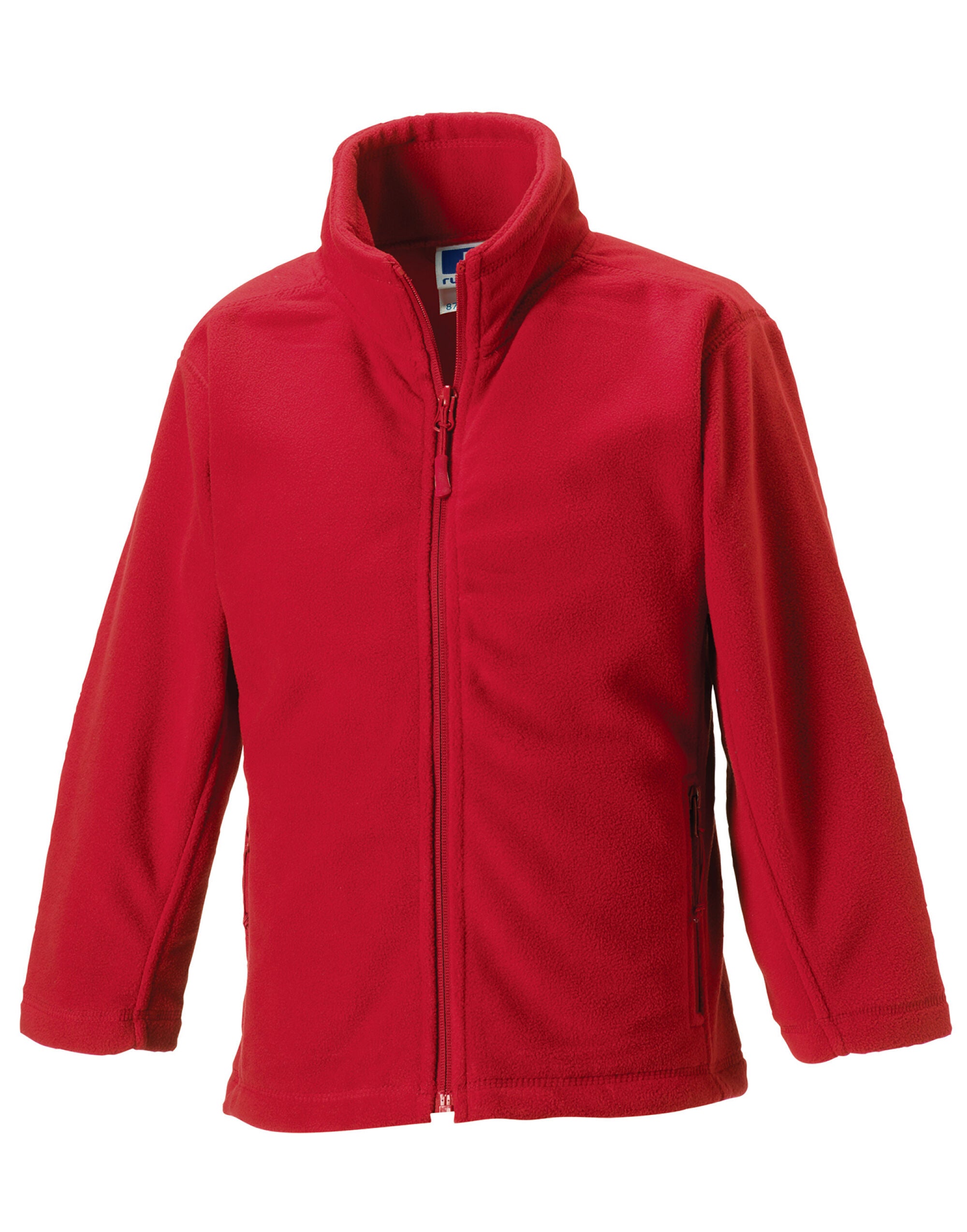 Russell Kids Full Zip Outdoor Fleece 8700B - Classic Red - Customisable Fleece