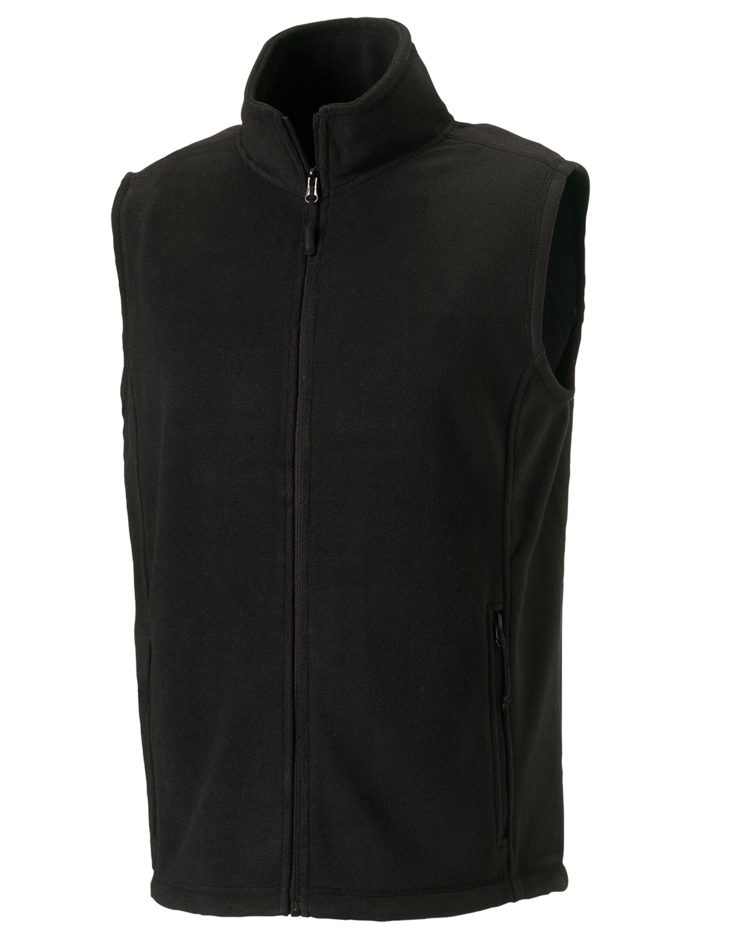 Russell Mens Outdoor Fleece Gilet 8720M - Black - Customisable Bodywarmers