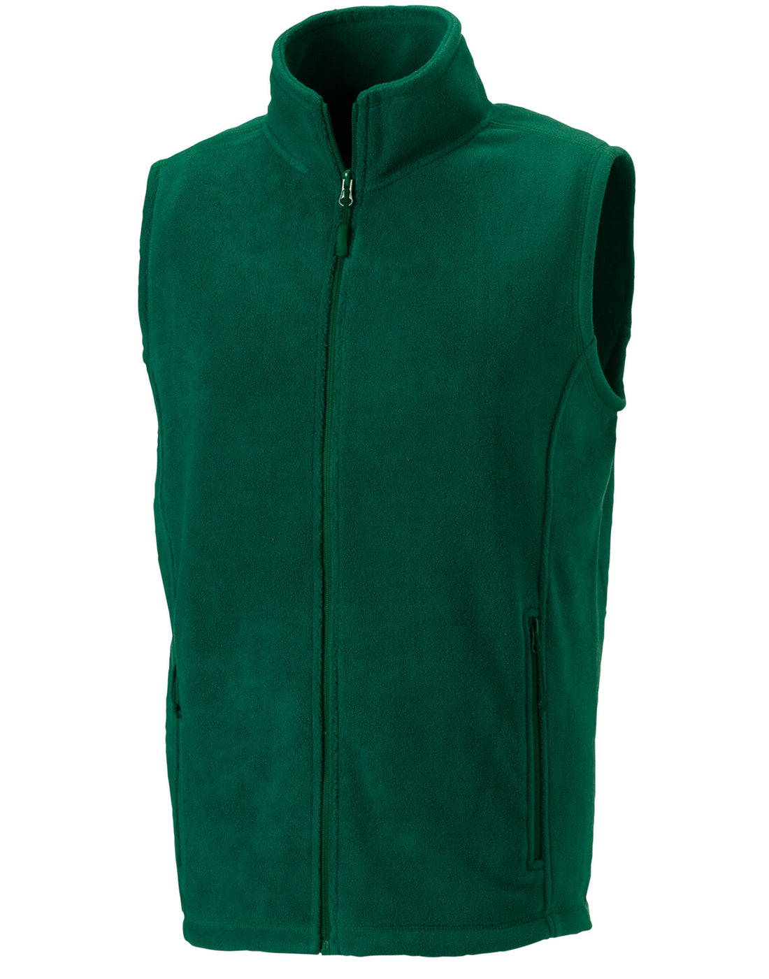 Russell Mens Outdoor Fleece Gilet 8720M - Bottle Green - Customisable Bodywarmers
