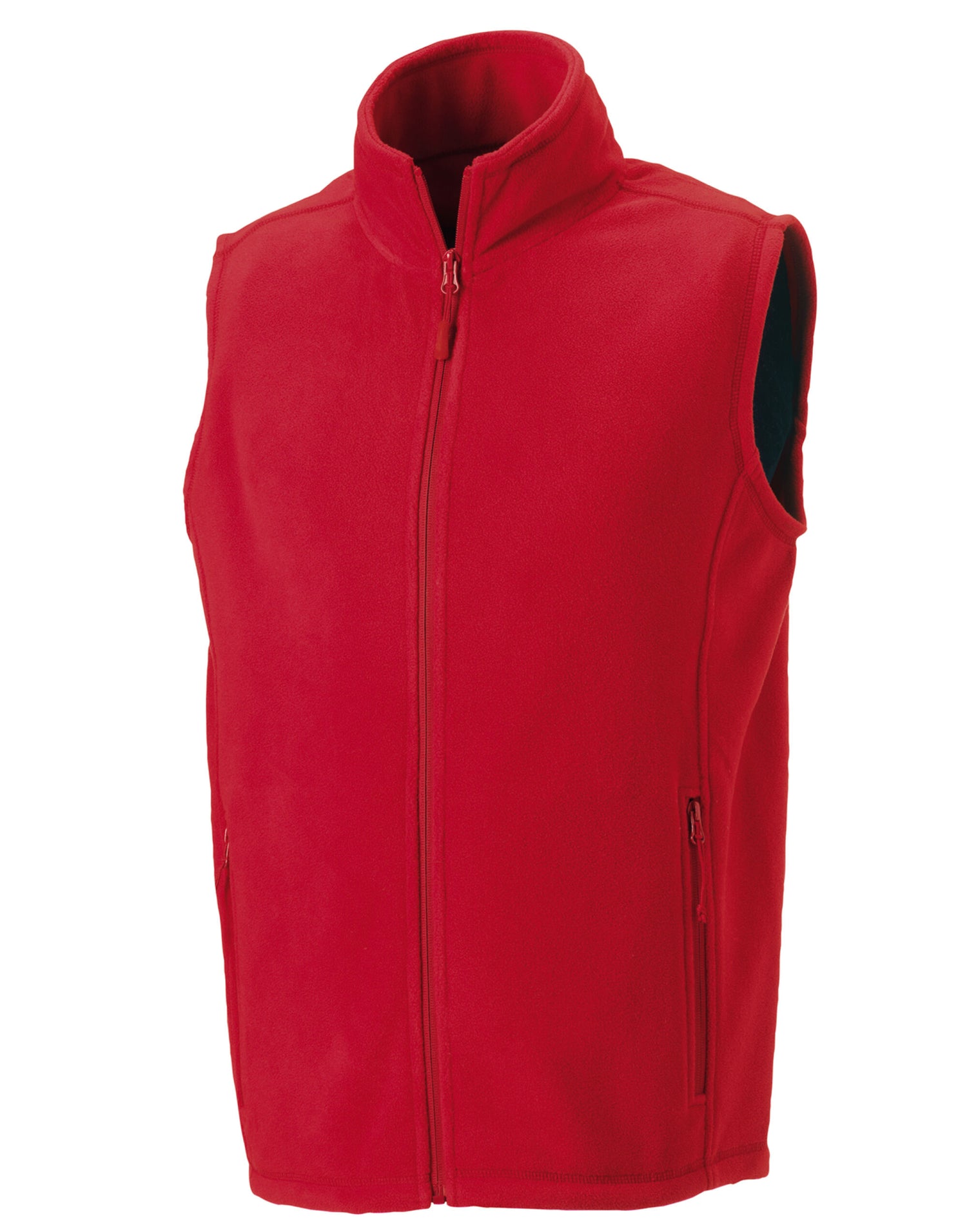 Russell Mens Outdoor Fleece Gilet 8720M - Classic Red - Customisable Bodywarmers