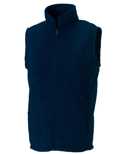 Russell Mens Outdoor Fleece Gilet 8720M - French Navy - Customisable Bodywarmers