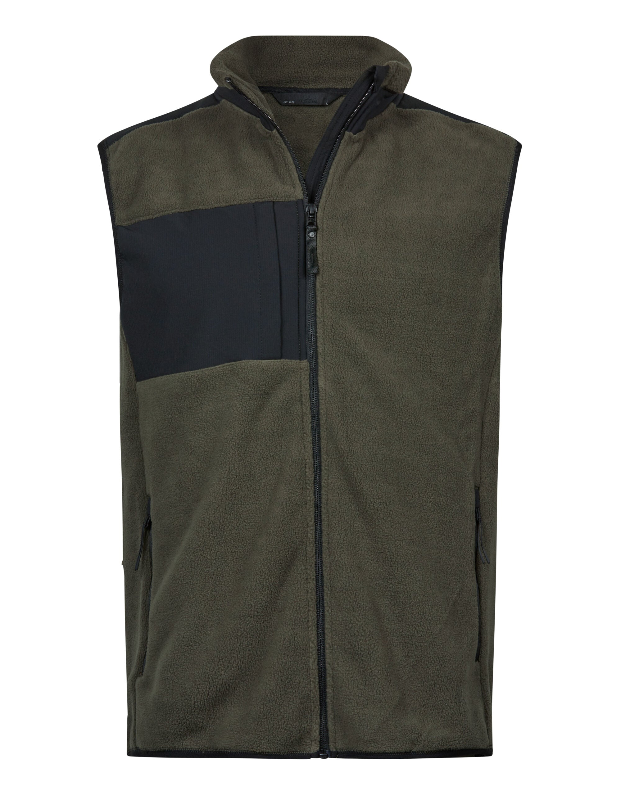 Tee Jays Mountain Fleece Bodywarmer TJ9122 - Deep Green Black - Customisable Bodywarmers