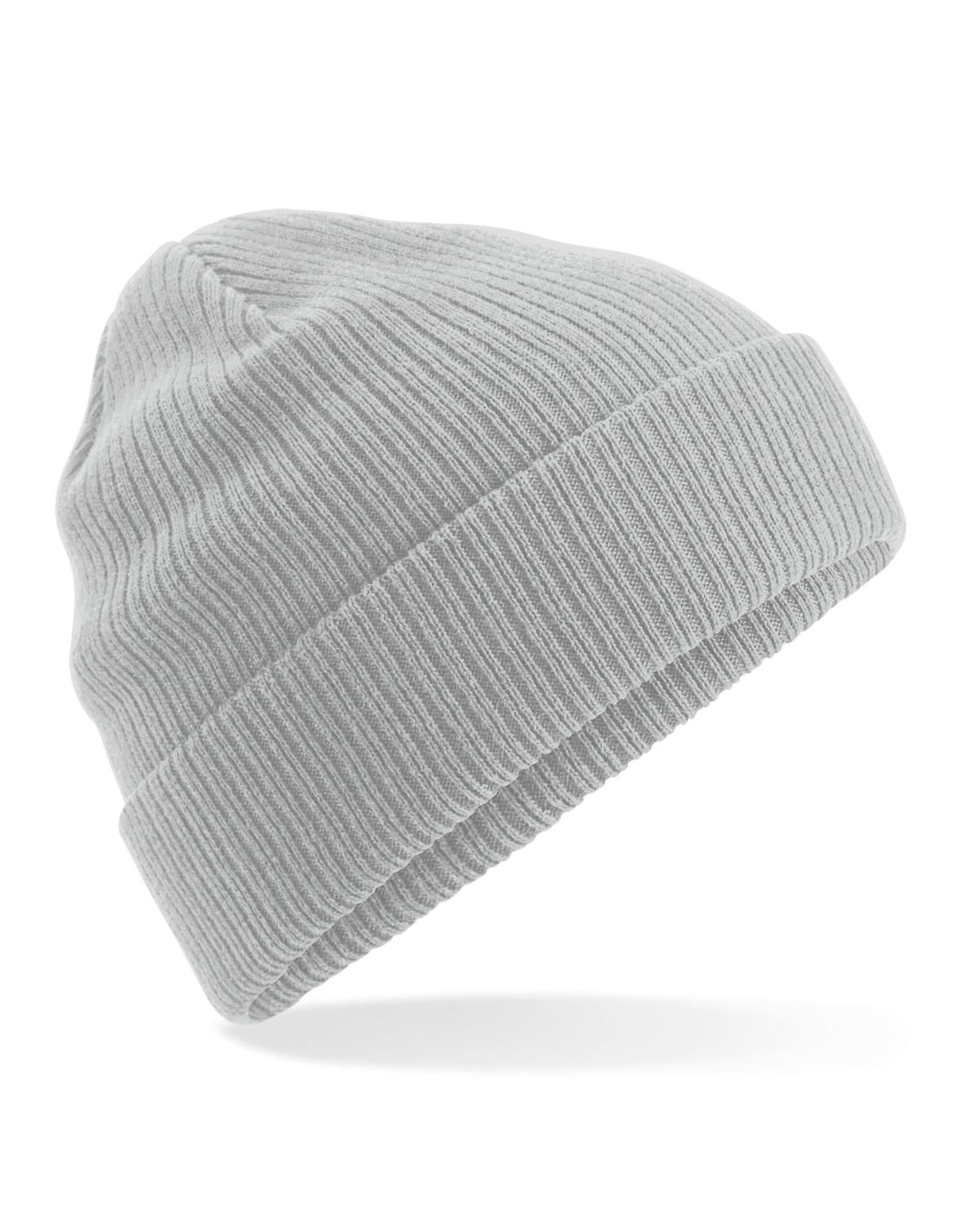 Beechfield Organic Cotton Beanie B50N - Light Grey O S - Customisable Beanies