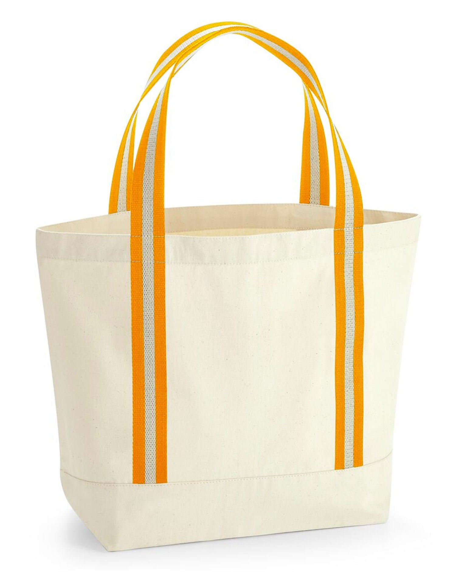 Westford Mill Organic Boat Bag w690 - Natural Amber O S - Customisable Bags