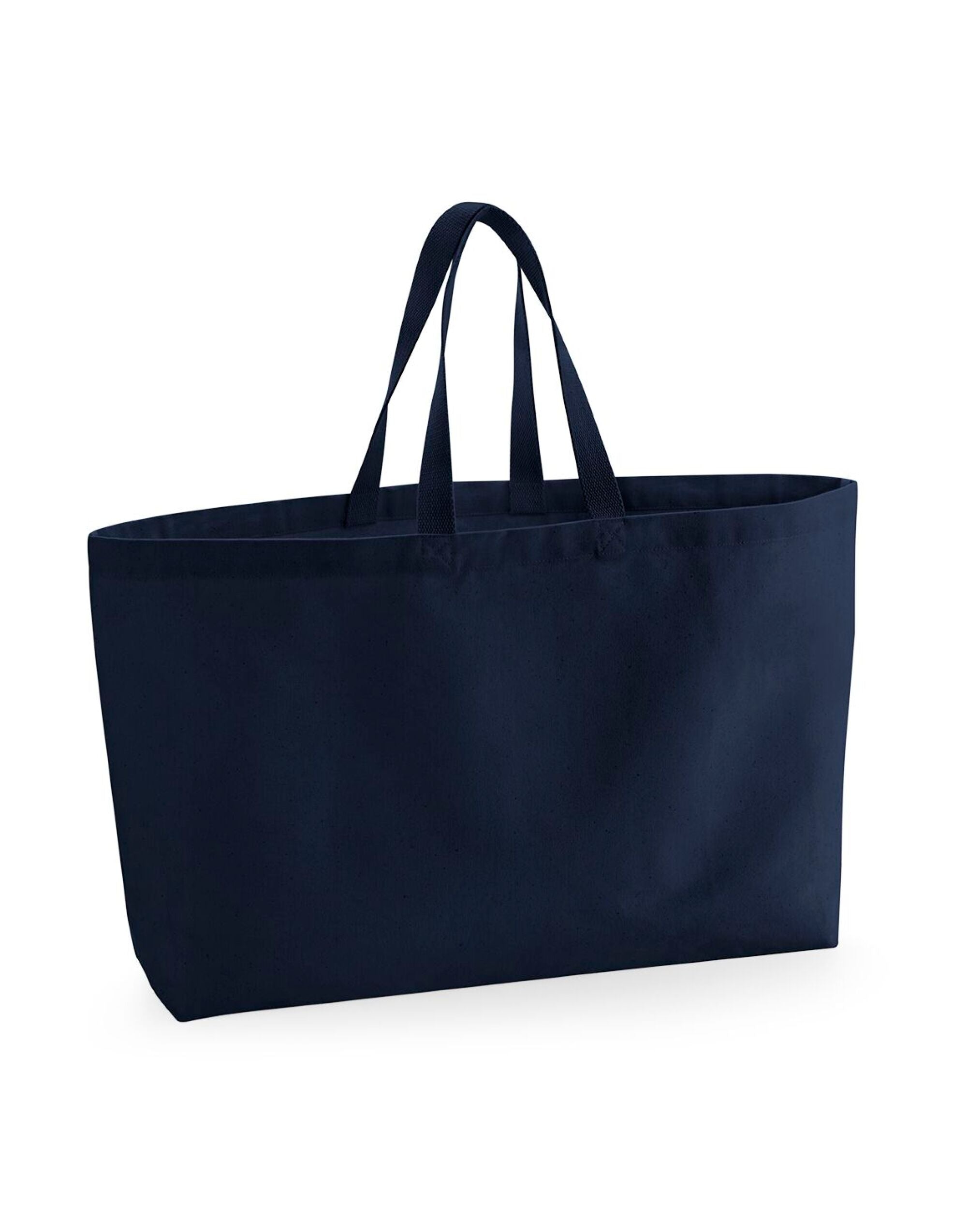 Westford Mill Oversized Canvas Tote Bag w696 - French Navy O S - Customisable Bags