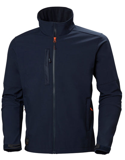 2 x Premium Quality Helly Hansen Kensington Hooded Softshell Jackets + Free Logo - 74231 - Navy Blue - Customisable Bundle