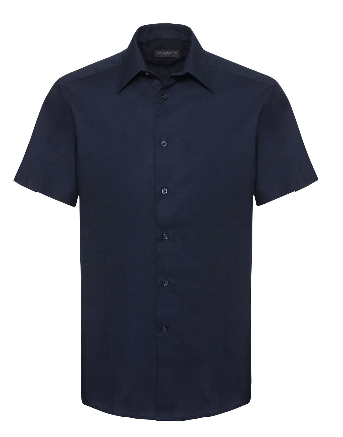 Russell Collection Mens SS Tailor Oxford 923M - Bright Navy - Customisable Shirts