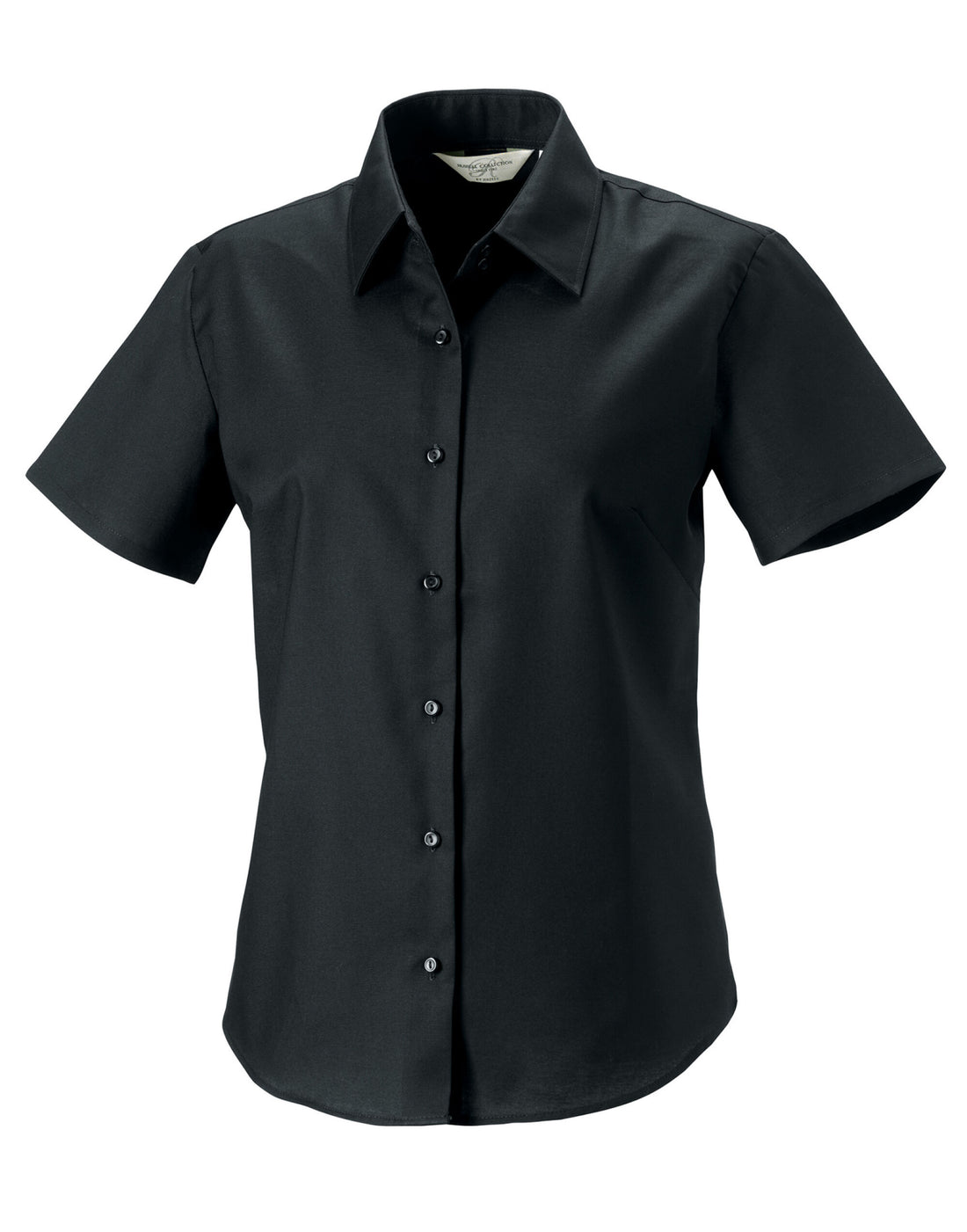 Russell Collection Lady SS Tailor Oxford 933F - Black - Customisable Shirts