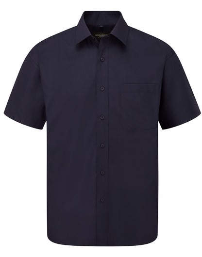 Russell Collection Men SS Classic Poplin 935M - - Customisable Shirts