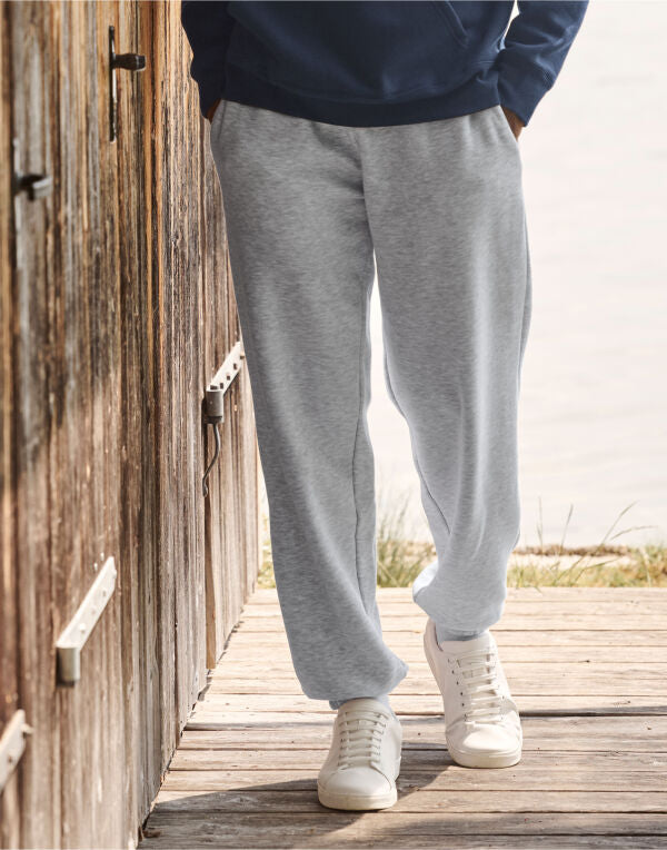 Mens Premium Elastic Cuff Jog Pants 64040 - Deep Navy M - Customisable Joggers