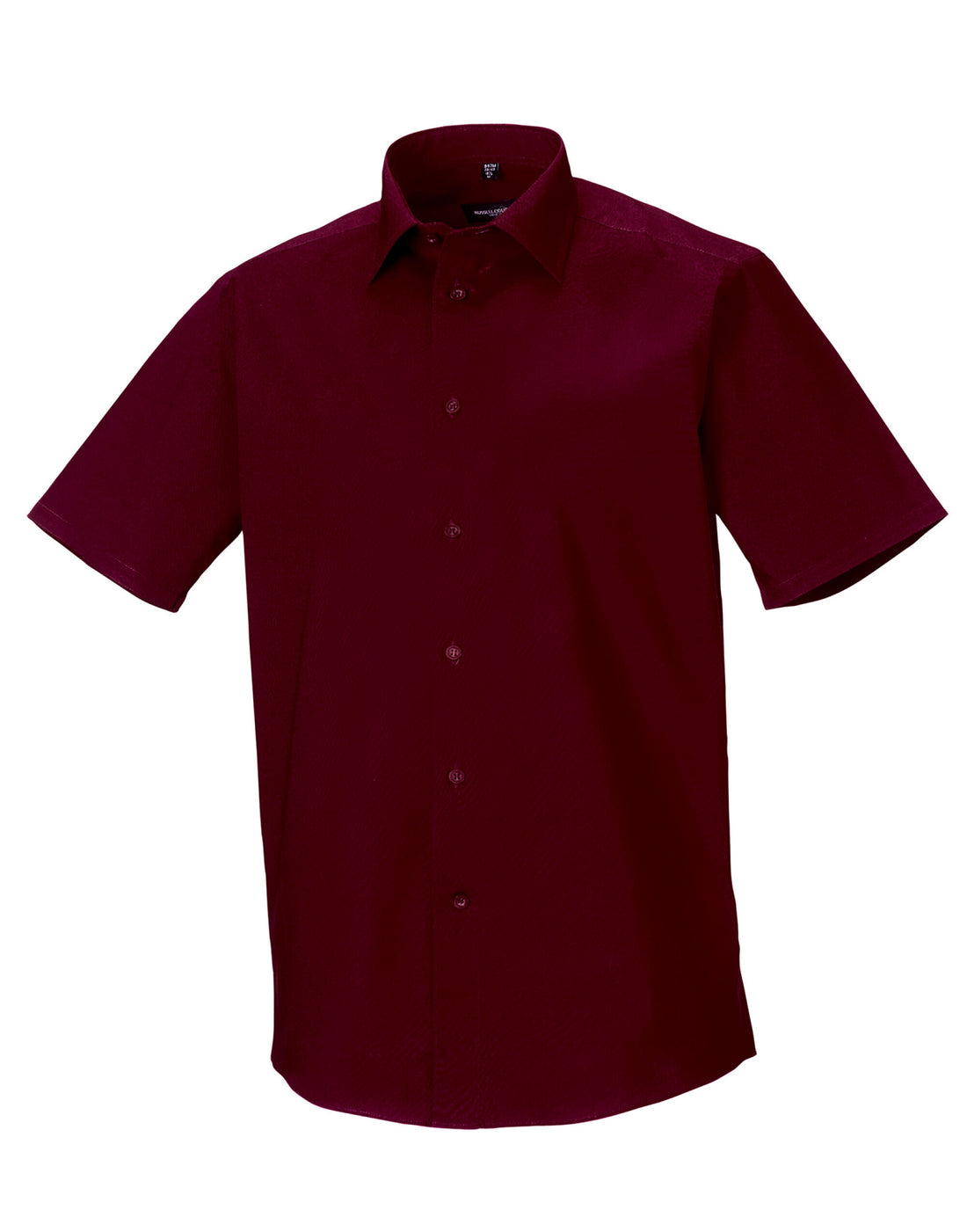 Russell Collection Mens SS Stretch Shirt 947M - Port - Customisable Shirts
