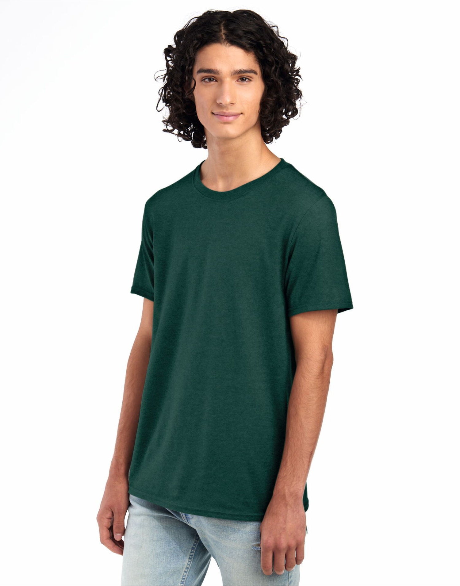 Jerzees EShort Sleeveential Cotton T 0S460M0 - Forest Green - Customisable T-Shirt