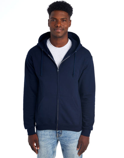 Jerzees NuBlend Full Zip Hooded Sweat 0S993M0 - Navy Blue - Customisable Sweatshirts