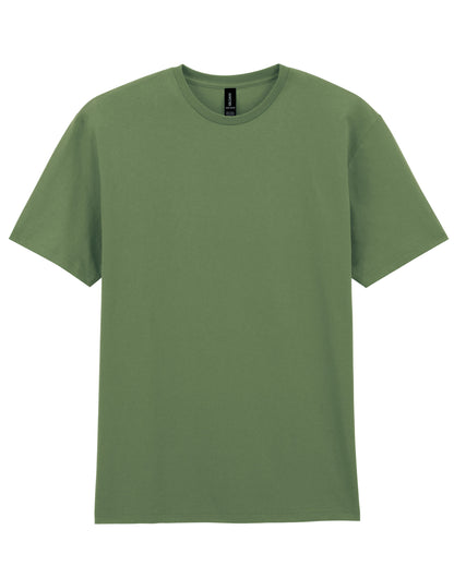 Gildan Light Cotton Adult T Shirt 3000 - Military Green - Customisable T-Shirt