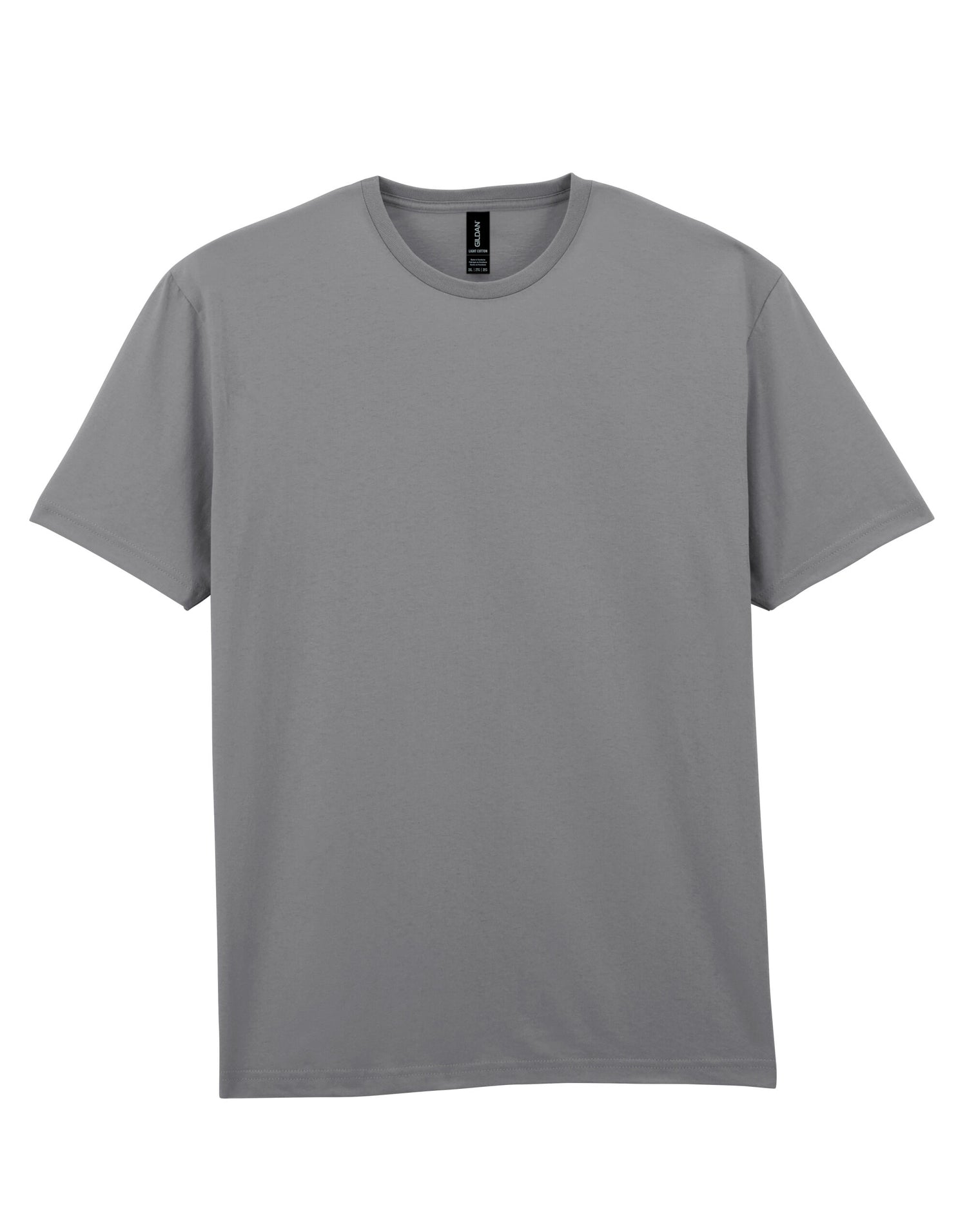 Gildan Light Cotton Adult T Shirt 3000 - Charcoal - Customisable T-Shirt