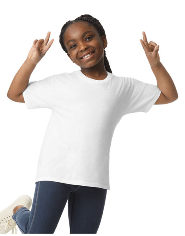 Gildan Light Cotton Youth T Shirt 3000B - Light Pink S - Customisable T-Shirt