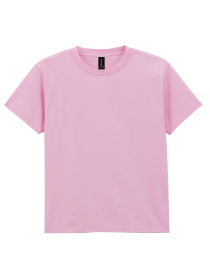 Gildan Light Cotton Youth T Shirt 3000B - Light Pink - Customisable T-Shirt