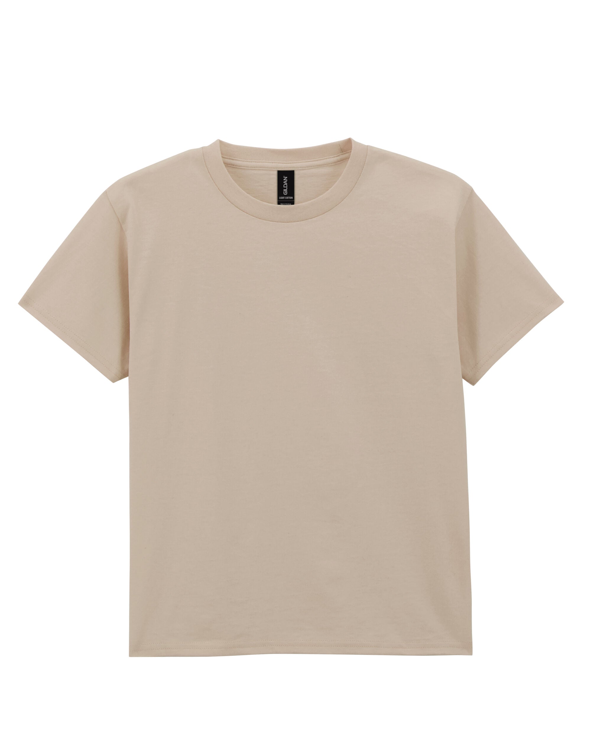 Gildan Light Cotton Youth T Shirt 3000B - Sand - Customisable T-Shirt