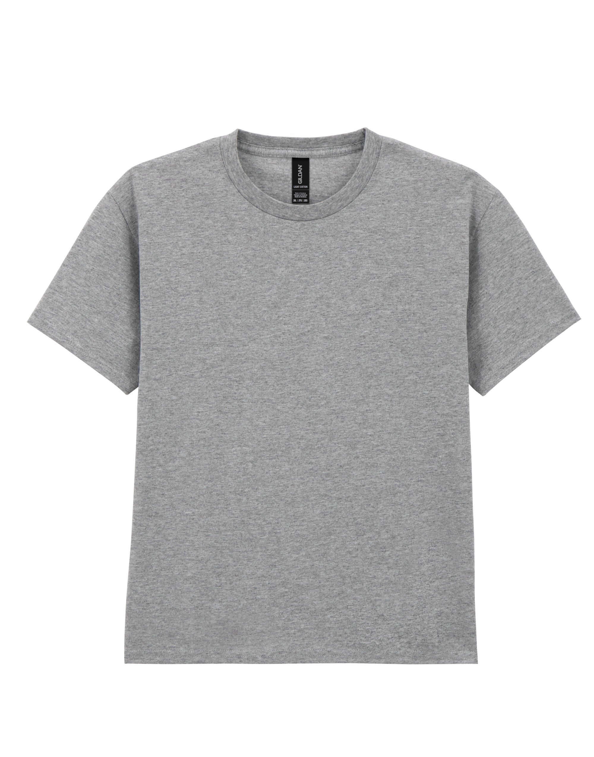 Gildan Light Cotton Youth T Shirt 3000B - Sport Grey - Customisable T-Shirt