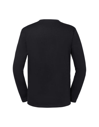 Mens Iconic 195 Premium LS T 61360 - Black - Customisable T-Shirt