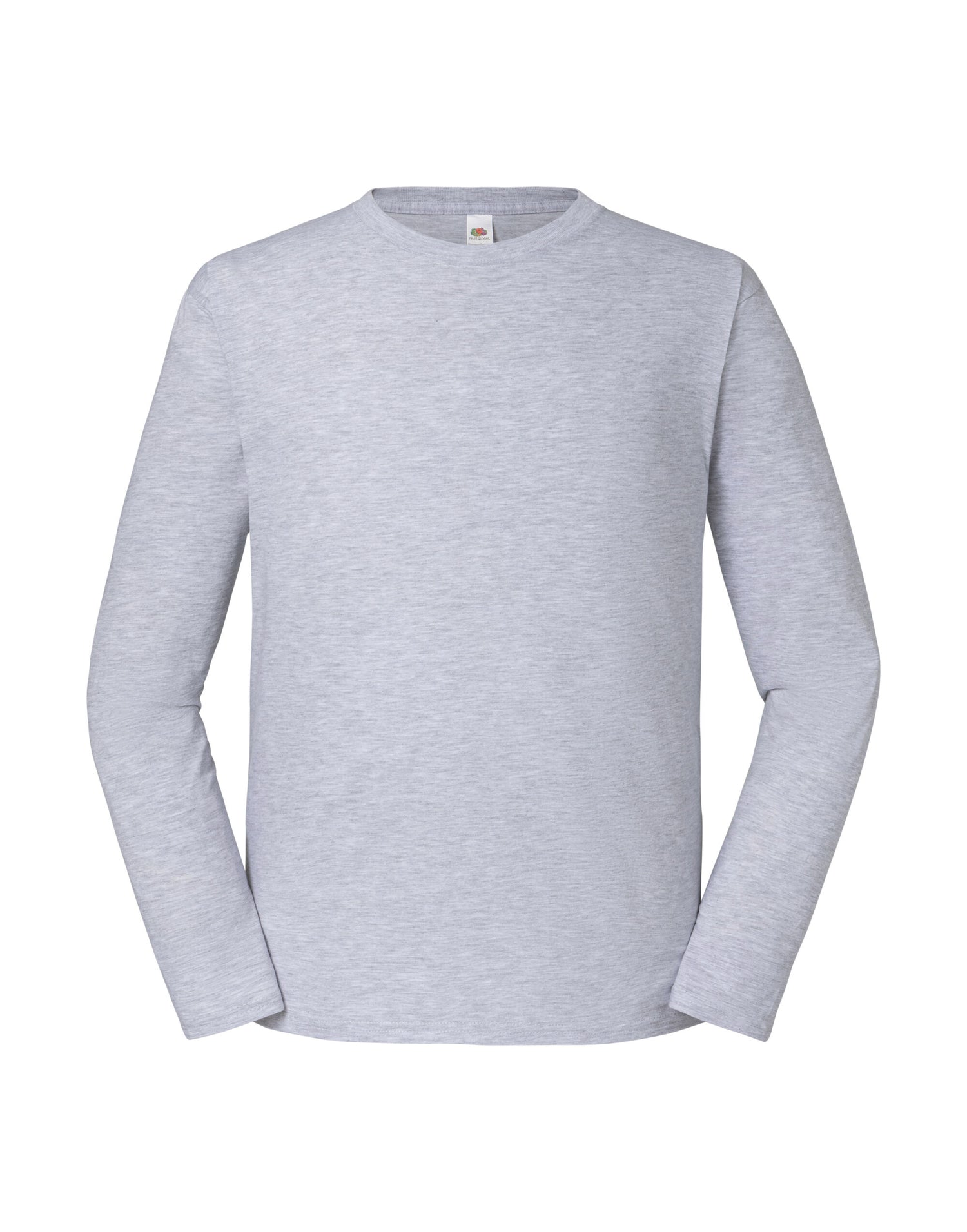 Mens Iconic 195 Premium LS T 61360 - Heather Grey - Customisable T-Shirt